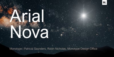 Font visual image of Arial&reg Nova